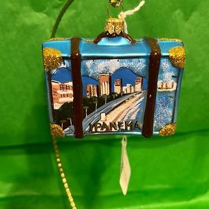 Handmade pinnacle peak glass blown ornament